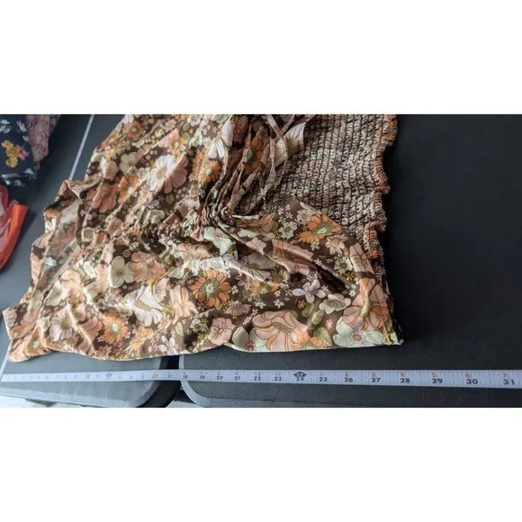 Cato Womens Multicolor Floral Collared Short Sleeve Shirt Plus Size 22/24 70's - Picture 7 of 10